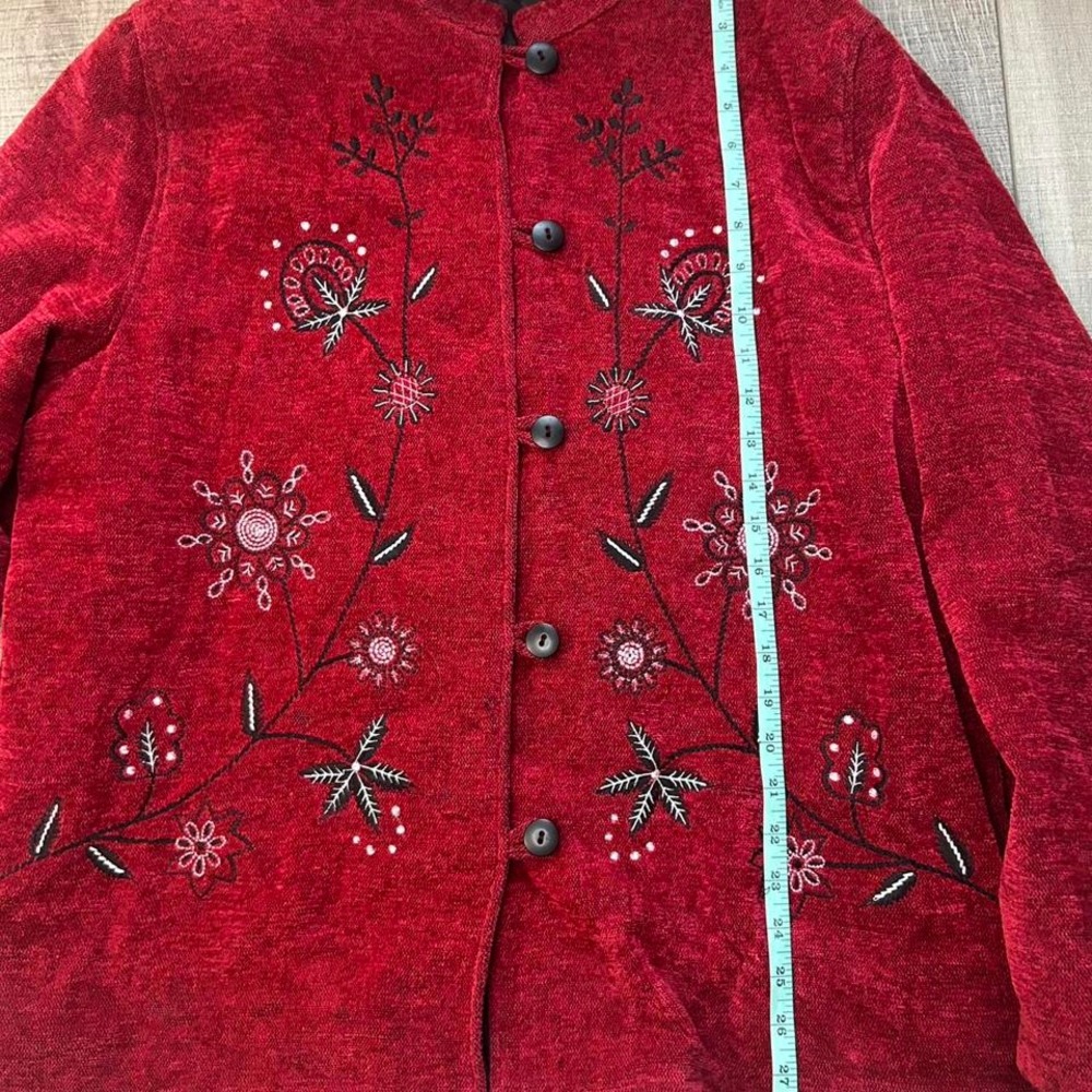 White Stag Vintage Red Embroidered Button Jacket - Size XL - Picture 4 of 6